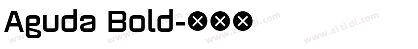 Aguda Bold字体转换